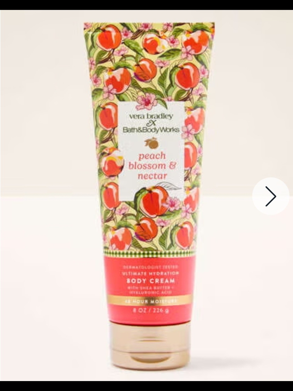 Peach Blossom & Nectar - Bath & Body Works X Vera Bradley Body Cream - NWT